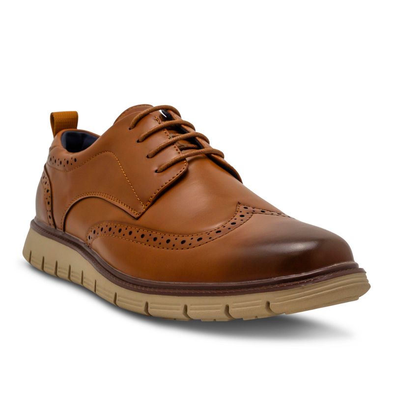 Zapatos-Casuales-Marrón-Claro-Con-Cordones-Hombre-Breaker-Talla-40-2