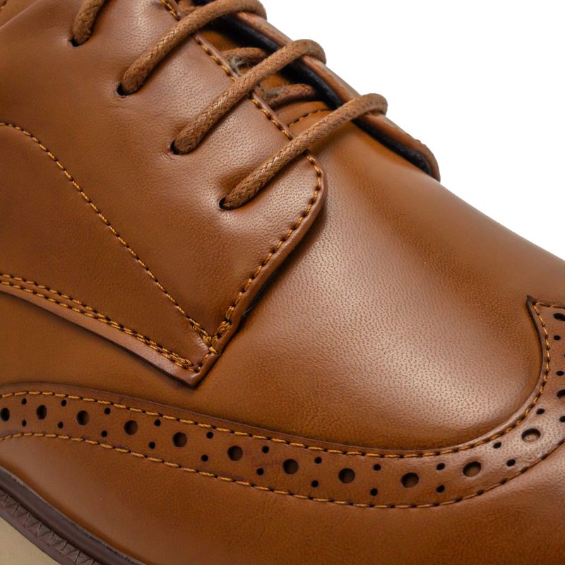 Zapatos-Casuales-Marrón-Claro-Con-Cordones-Hombre-Breaker-Talla-40-5