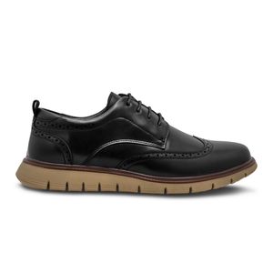 Zapatos Casuales Negros con Cordones Hombre Breaker