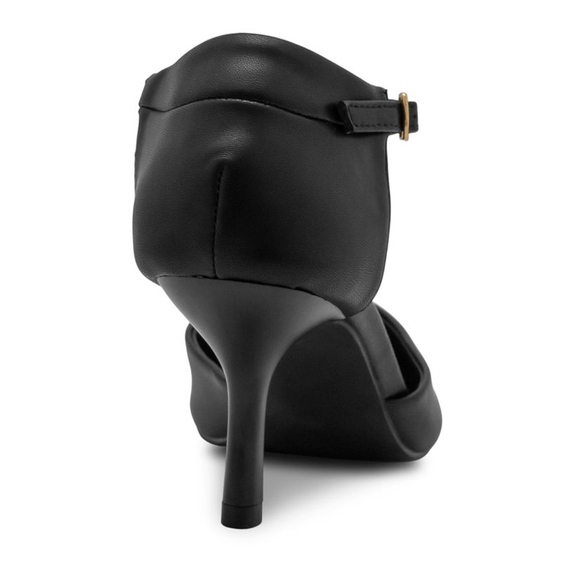 Tacón-Negro-Formal-Con-Hebilla-Mujer-Via-Spring--Talla-36-2