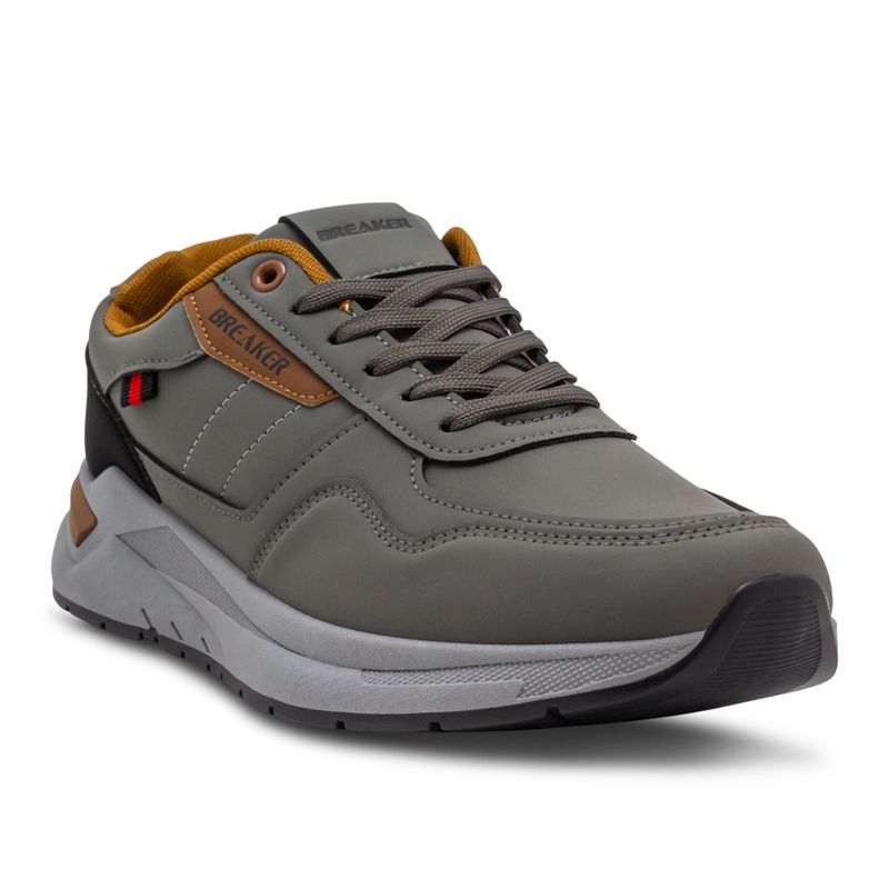 Tenis-Casuales-Deportivos-Grises-Para-Hombre-Breaker-Talla-41-2