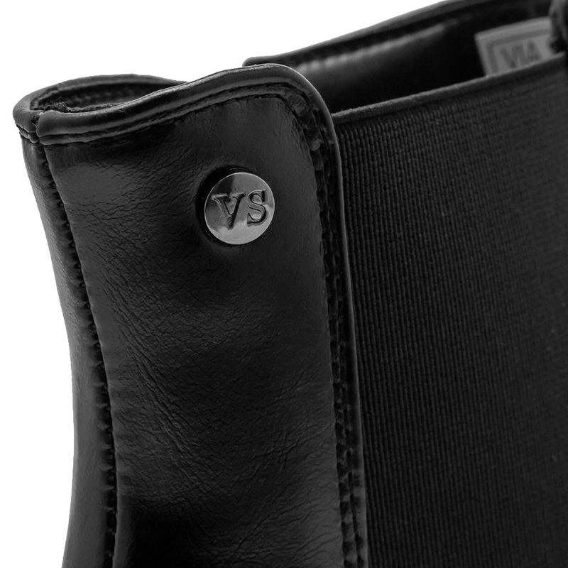 Botines-Negros-Con-Panel-Elástico-Lateral-Mujer-Via-Spring-Talla-36-5