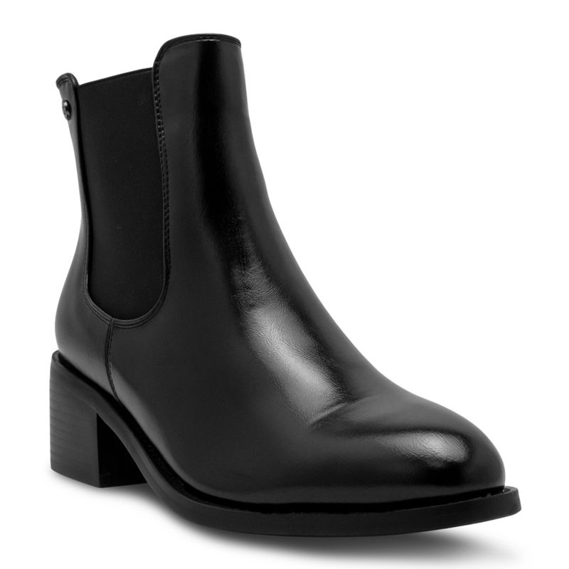 Botines-Negros-Con-Panel-Elástico-Lateral-Mujer-Via-Spring-Talla-38-2