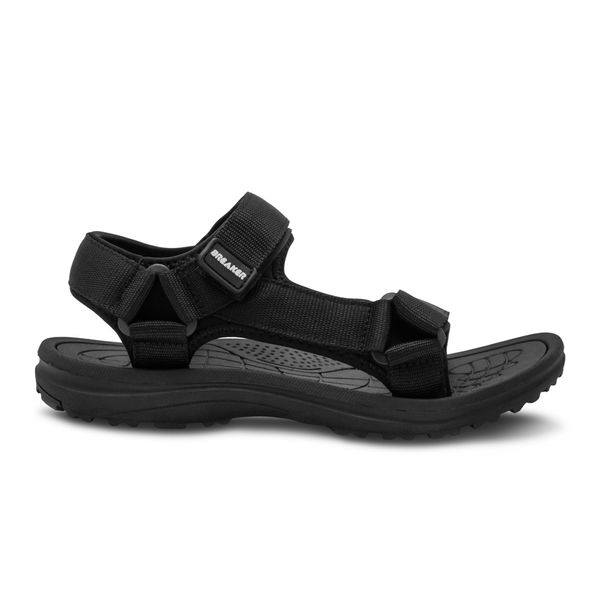 Sandalias Negras Planta Baja para Hombre Breaker