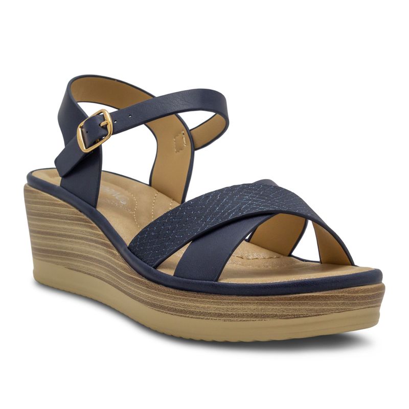 Sandalias-Con-Trabilla-Via-Spring--Mujer-Azul-Planta-Media-Basico-Talla-39-2