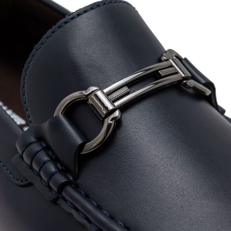Mocasin-Breaker-Hombre-Azul-Planta-Baja-Hebilla-Talla-41-5