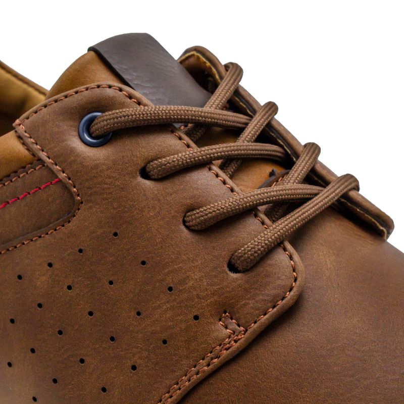 Tenis-Casuales-Moda-Breaker--Hombre-Marron-Planta-Baja-Cordon-Talla-41-5