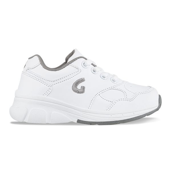 Tenis Colegiales Unisex Gomosos Blanco
