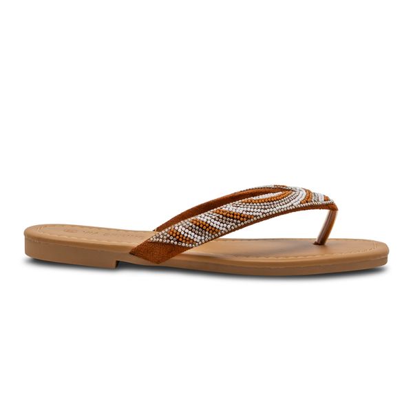 Sandalias Abiertas Mujer Via Spring Planta Baja Beige