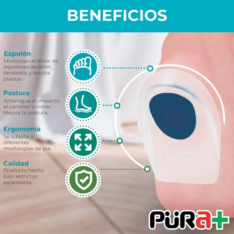 Talonera-De-Gel-Mujer-Pura+-Blanca-Ortopédica-Talla-44-2