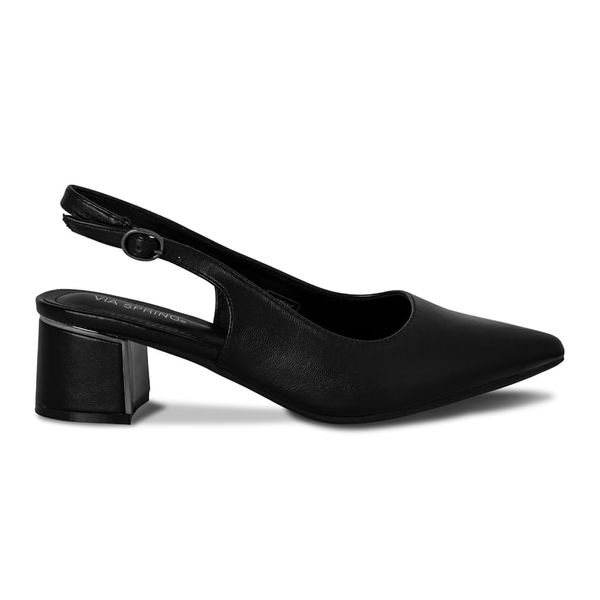 Tacon Para Mujer Negro Marca Via Spring