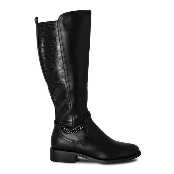 BOTAS MUJER VIA SPRING BLACK