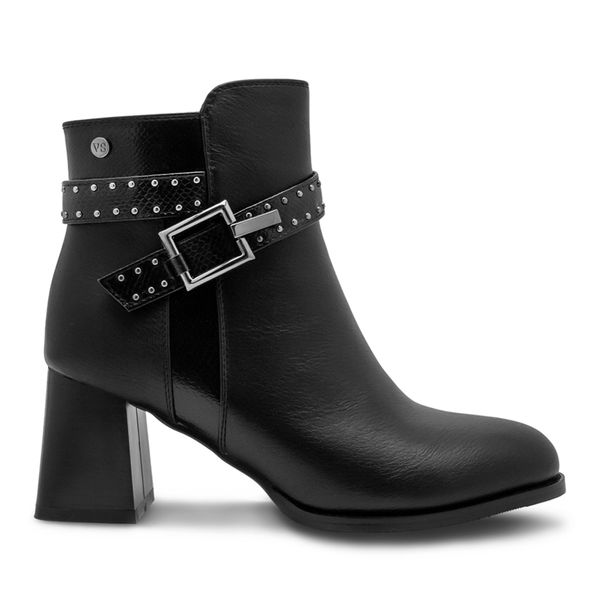 Botines Via Spring Mujer Negro Jy3422