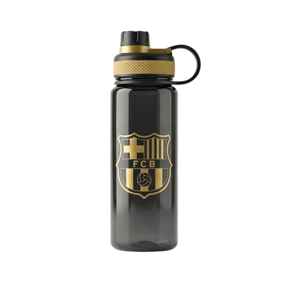 Botella Deportiva FC Barcelona 600ml - Edición Premium Black & Gold