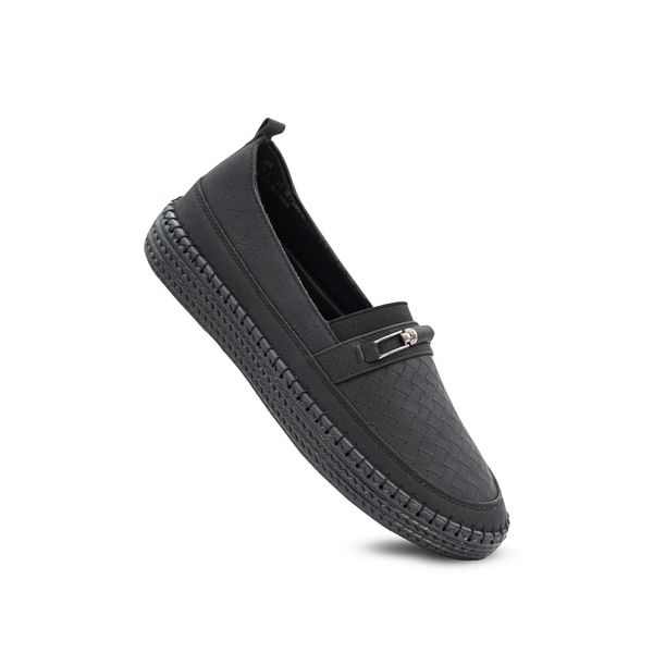 Mocasines Mujer Negro Via 645240