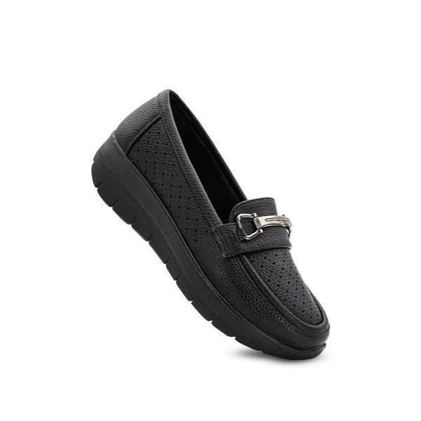Mocasines Mujer Negro Via 645245
