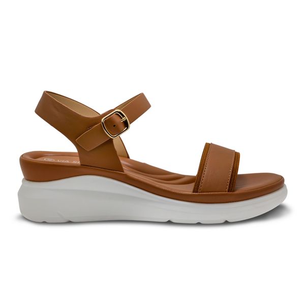Sandalias Via Spring Confort Mujer Cafe 278927