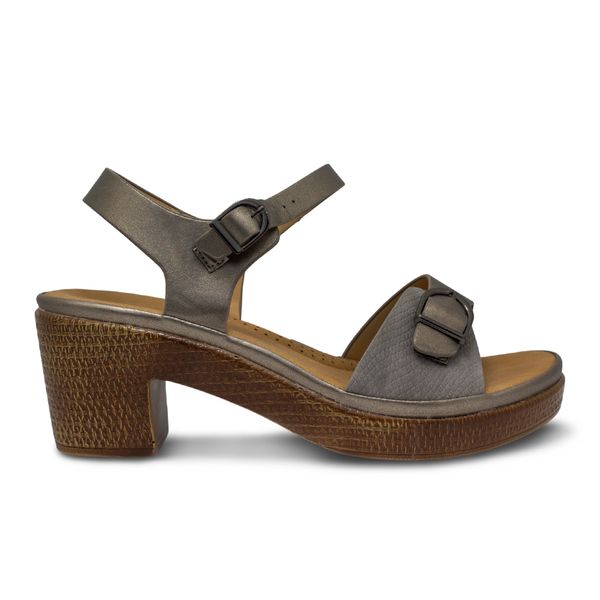 Sandalias Via Spring Casual Mujer Plateado 278937