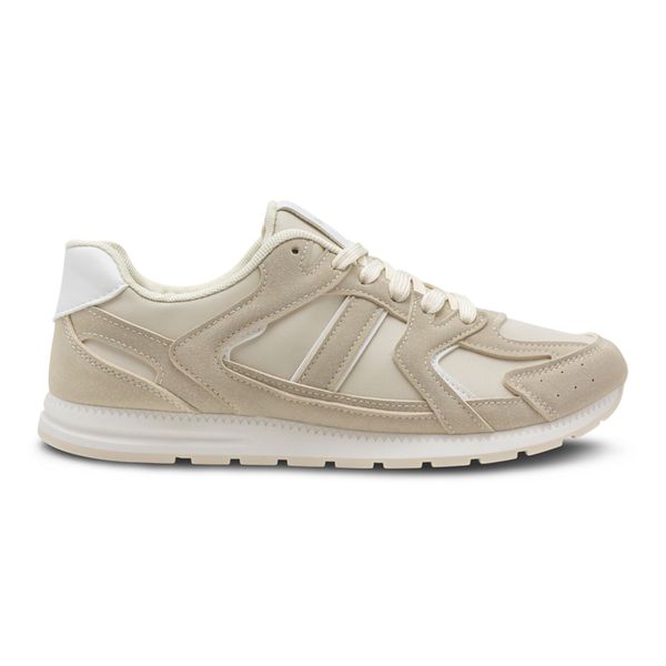 Tenis Casual Via Spring Mujer Beige T26095