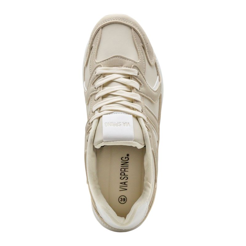 Tenis-Casual-Via-Spring-Mujer-Beige-T26095-Talla-35-4