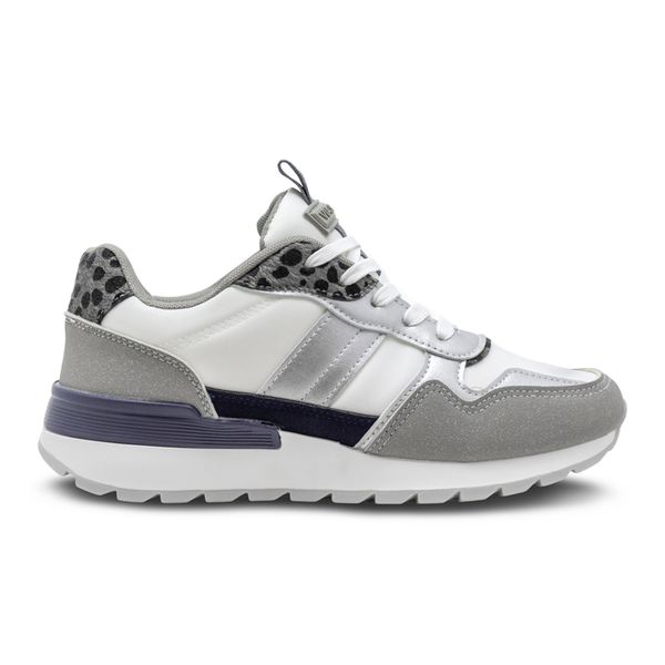Tenis Casual Via Spring Mujer Gris T26099
