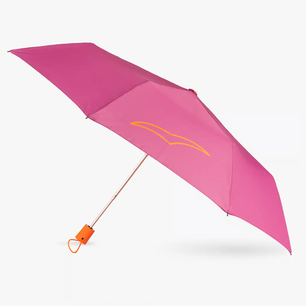 Sombrilla Plegable Lugano con Estuche Protector y Mango Ergonómico Rosado