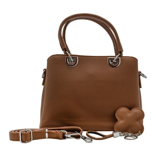 Bolso de Mano Elegante para Mujer - Cartera con Textura - Café 280706