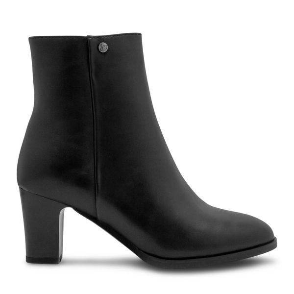 Botines Tacon Alto Mujer Formal Via Spring Negro 279509