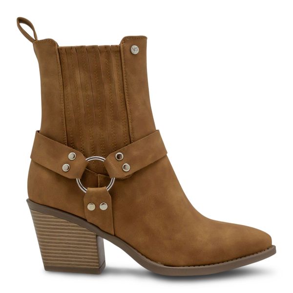 Botines Tacon Alto Mujer Casual Via Spring Cafe 280128