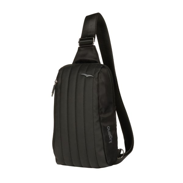 Bolso Para Mujer Mediano Manos Libres Cruzado Negro Lugano