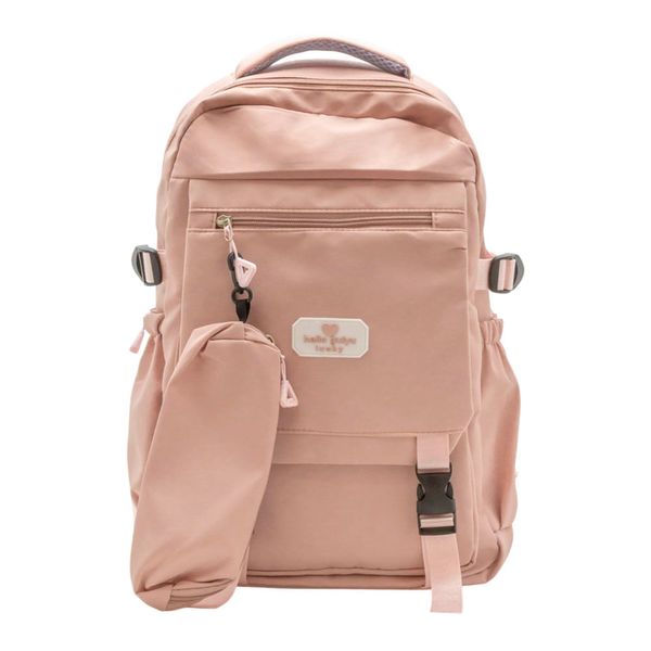 Morral Multifuncional con Cartuchera Desmontable Rosa 280777