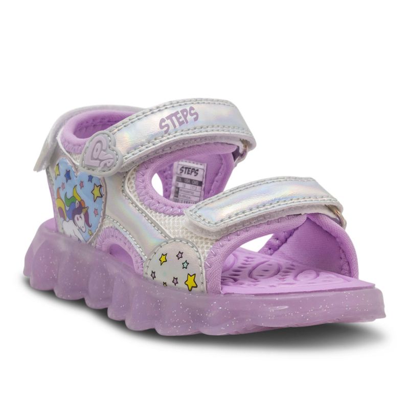Chanclas-Para-Niña-Steps-Casual-Plateado-280434-Talla-24-2