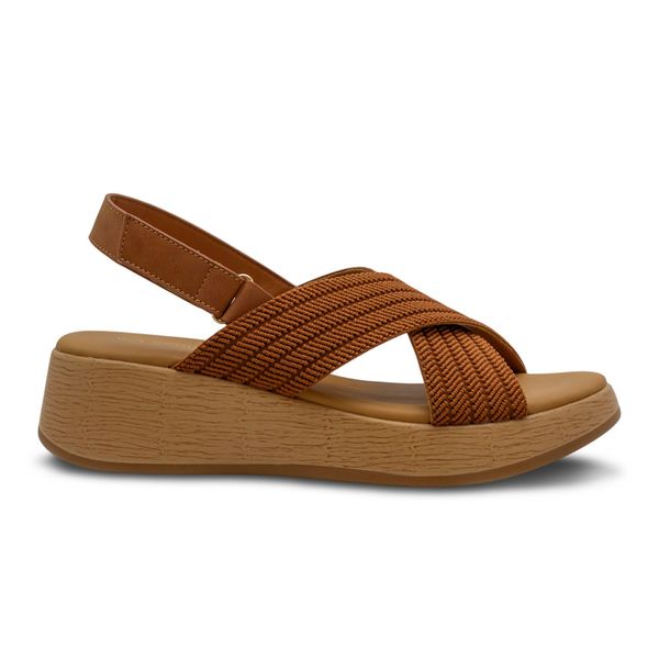 Sandalias Casual Via Spring Para Mujer Beige 280467