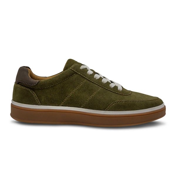 Tenis Breaker Hombre Casual 100% Cuero Verde 280180