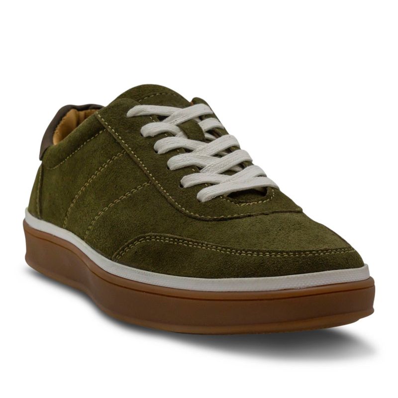 Tenis-Breaker-Hombre-Casual-100%-Cuero-Verde-280180-Talla-40-2