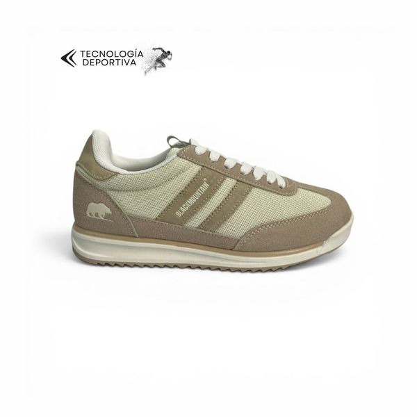 Tenis Casuales Para Mujer Blackmountain Beige 646032