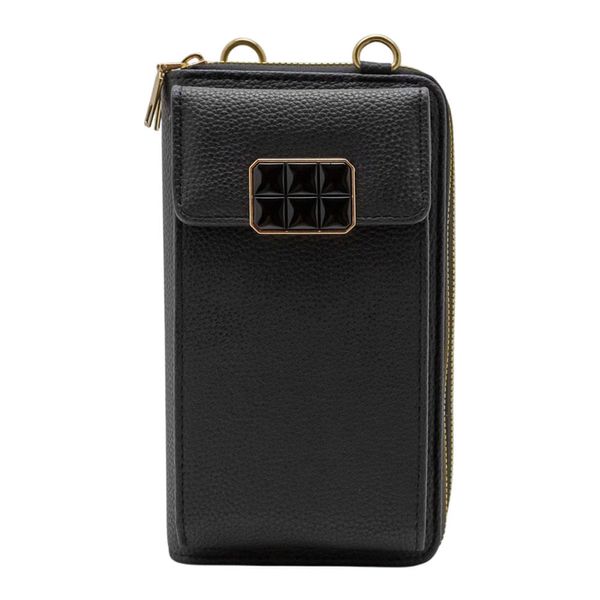 Bolso Carriel Portacelular Tipo Billetera Para Mujer Negro 280731