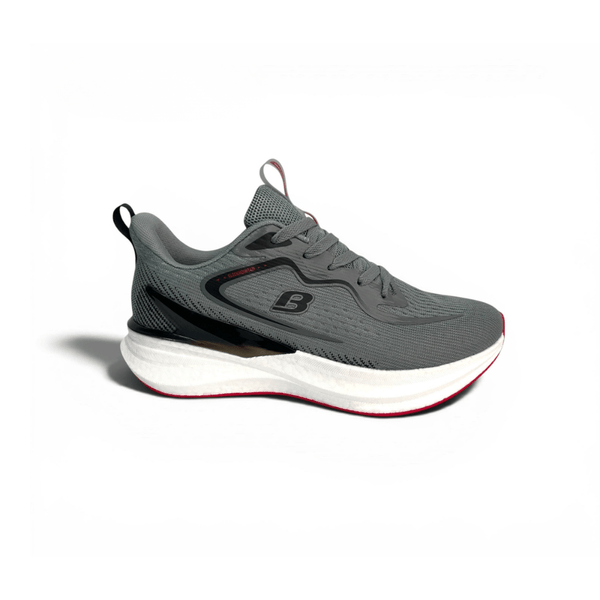 Tenis Para Running Hombre Blackmountain Gris/Rojo 646294