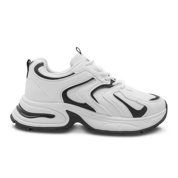 Tenis Urbanos Mujer Via Spring Blanco con Negro 279944