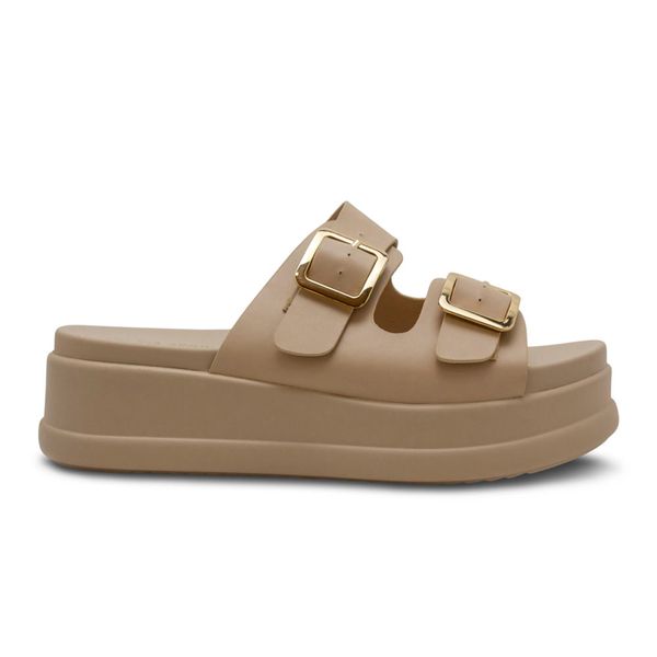 Sandalias Via Spring Casual Para Mujer Planta Media Nude 280562