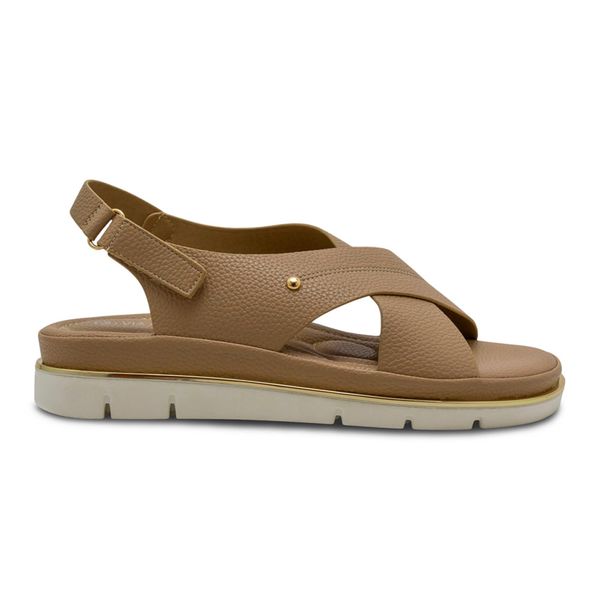 Sandalias Para Mujer Confort Via Spring Beige 280585