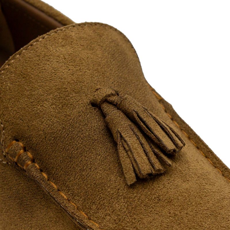 Mocasines-Breaker-De-Gamuza-Marrón-Con-Borlas-Para-Hombre-280192-Talla-40-5