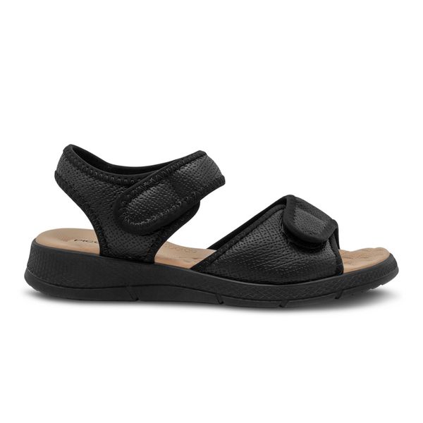 Sandalia Piccadilly Confort con Velcro para Mujer - Color Negro 192327