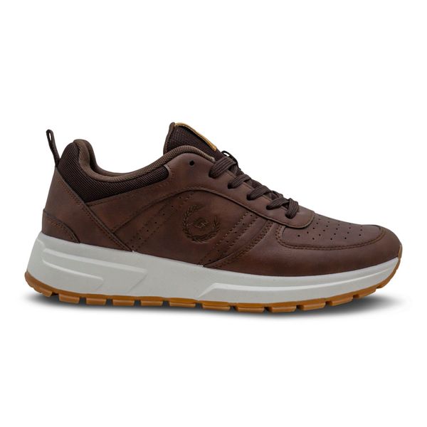 Tenis Casuales Para Hombre Breaker Cafe con Suela Caramelo 280493