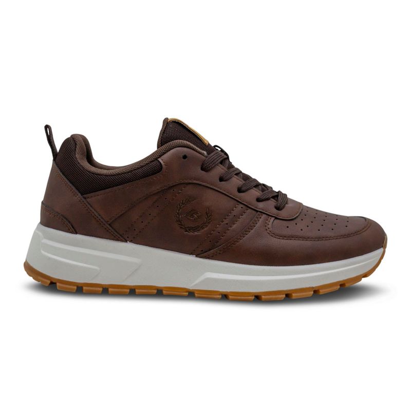 Tenis-Casuales-Para-Hombre-Breaker-Cafe-Con-Suela-Caramelo-280493-Talla-39-0