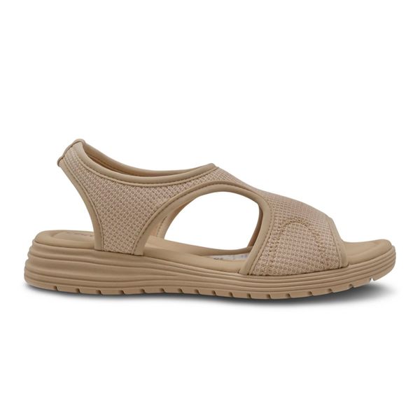 Sandalias Deportivas Beige Tipo Slip-on para Mujer 192334