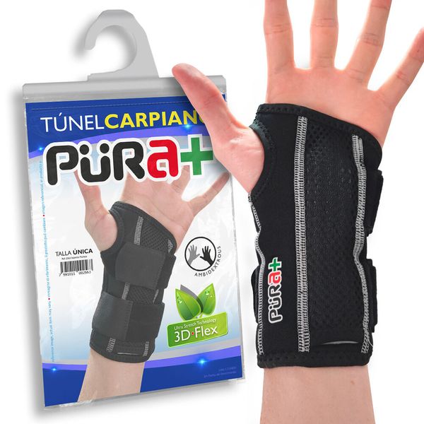 Muñequera Pura+ Negro Unisex 645663