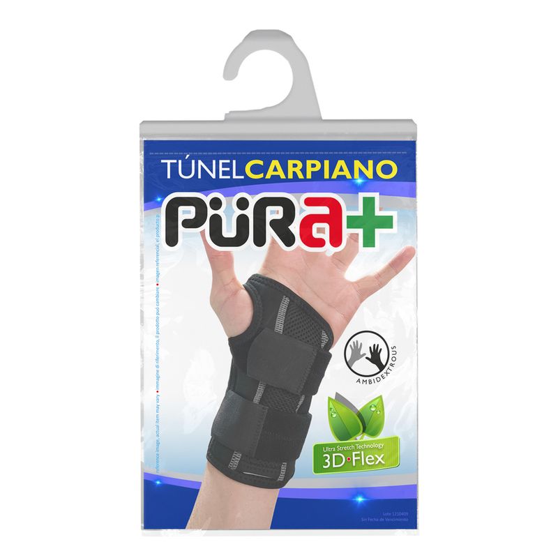 Muñequera-Pura+-Negro-Unisex-645663-Talla-44-1