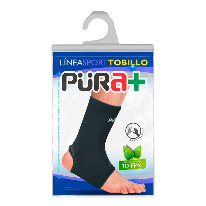 Tobilleras-Pura+-Negro-Unisex-645669-Talla-44-1