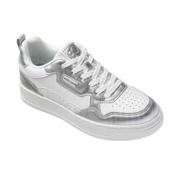 Tenis OP Jaly Blancos Casuales Platiados 645459